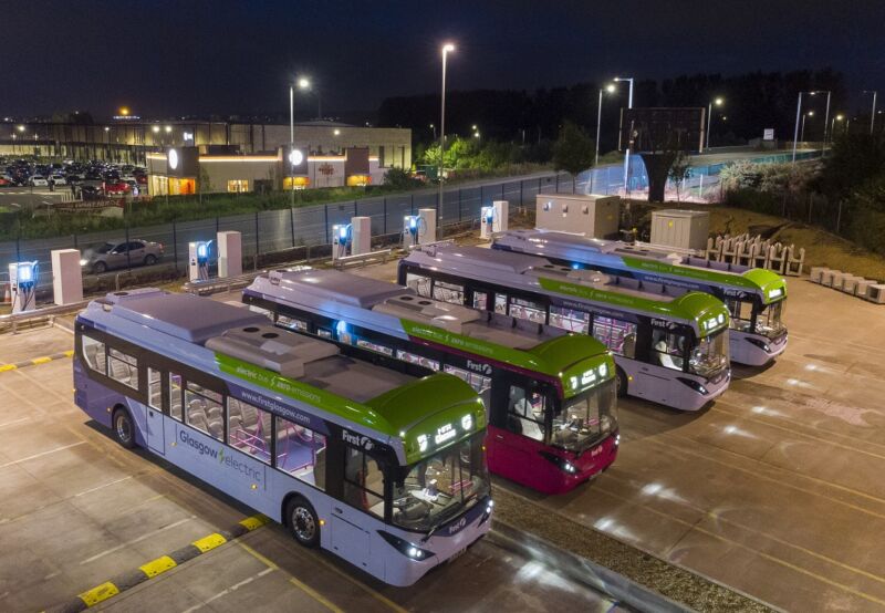 UK's largest bus depot can charge electric buses in just four