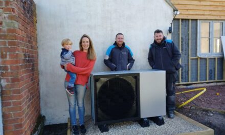 First boiler upgrade scheme heat pump installed by British Gas
