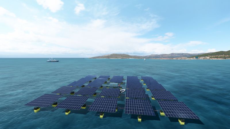Launch of the first offshore solar farm in France 