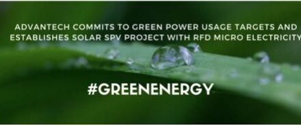 Advantech commits to Green Power usage targets and establishes solar SPV project with RFD Micro Electricity